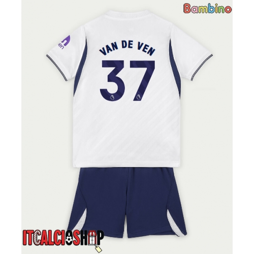 Tottenham Hotspur Micky van de Ven #37 Prima Maglia Bambino 2026-27 Manica Corta (+ Pantaloni corti)